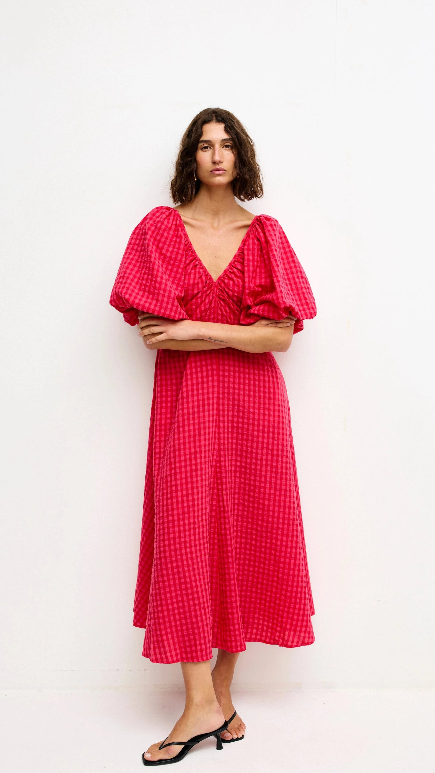 Mimi Dress - Rosas Gingham