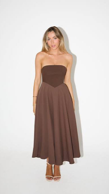 The Ultimate Muse Strapless Midi Dress