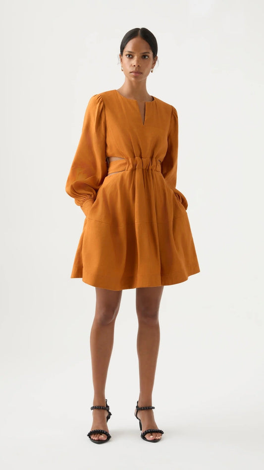 Spectral V Neck Mini Dress