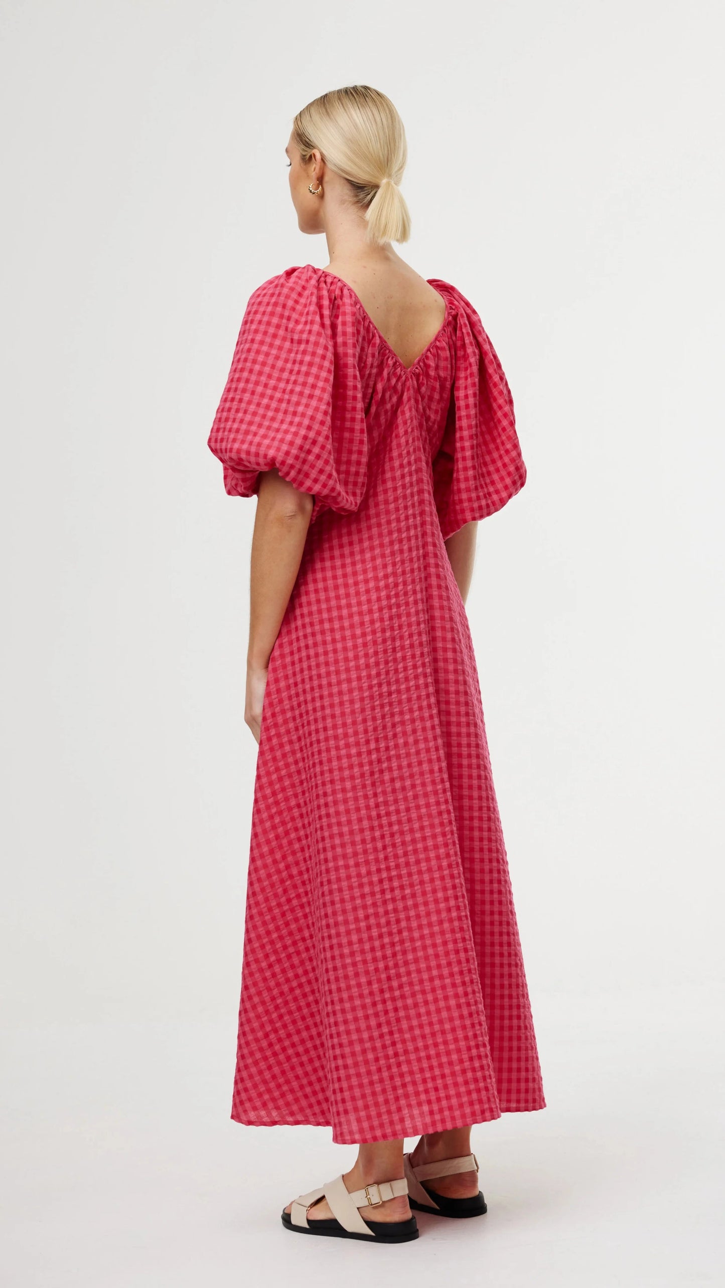 Mimi Dress - Rosas Gingham
